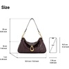 image:imageJW PEI Womens Jayla Metal Pendant Embellished Shoulder BagDark Brown