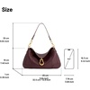 image:imageJW PEI Womens Jayla Metal Pendant Embellished Shoulder BagDeep Burgundy