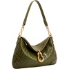 image:imageJW PEI Womens Jayla Metal Pendant Embellished Shoulder BagGreen Croc