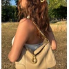 image:imageJW PEI Womens Jayla Metal Pendant Embellished Shoulder BagKhaki