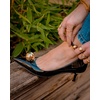 image:imageJW PEI Womens Jewel Buckle Kitten Heels PumpsBlack