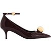 image:imageJW PEI Womens Jewel Buckle Kitten Heels PumpsClaret Red