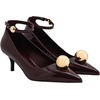image:imageJW PEI Womens Jewel Buckle Kitten Heels PumpsClaret Red
