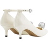 image:imageJW PEI Womens Jewel Buckle Kitten Heels PumpsWhite