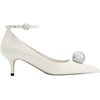 image:imageJW PEI Womens Jewel Buckle Kitten Heels PumpsWhite