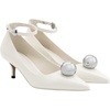image:imageJW PEI Womens Jewel Buckle Kitten Heels PumpsWhite