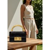 image:imageJW PEI Womens Kaia Bamboo Metal Handle HandbagBlack