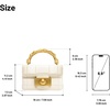image:imageJW PEI Womens Kaia Bamboo Metal Handle HandbagWhite