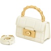 image:imageJW PEI Womens Kaia Bamboo Metal Handle HandbagWhite