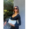 image:imageJW PEI Womens Leia Pleated ClutchWhite