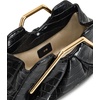 image:imageJW PEI Womens Lila Metal Frame ClutchBlack Faux Croc