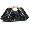 image:imageJW PEI Womens Lila Metal Frame ClutchBlack Faux Croc