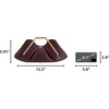 image:imageJW PEI Womens Lila Metal Frame ClutchBurgundy