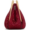 image:imageJW PEI Womens Lila Metal Frame ClutchRed Artificial Crystal
