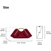image:imageJW PEI Womens Lila Metal Frame ClutchRed Faux Suede