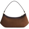 image:imageJW PEI Womens Lily Shoulder BagDark Brown Faux Suede