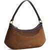 image:imageJW PEI Womens Lily Shoulder BagDark Brown Faux Suede