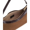 image:imageJW PEI Womens Lily Shoulder BagDark Brown Faux Suede