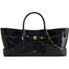 image:imageJW PEI Womens Maeve Dachshund Metal Charm Tote BagBlack Croc