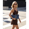 image:imageJW PEI Womens Maeve Dachshund Metal Charm Tote BagBlue Denim