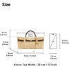 image:imageJW PEI Womens Maeve Dachshund Metal Charm Tote BagBrown Faux Straw