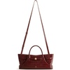 image:imageJW PEI Womens Maeve Dachshund Metal Charm Tote BagBurgundy Croc