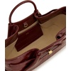 image:imageJW PEI Womens Maeve Dachshund Metal Charm Tote BagBurgundy Croc