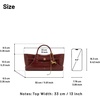 image:imageJW PEI Womens Maeve Dachshund Metal Charm Tote BagBurgundy Croc