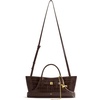 image:imageJW PEI Womens Maeve Dachshund Metal Charm Tote BagDark Brown Croc