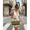 image:imageJW PEI Womens Maeve Dachshund Metal Charm Tote BagOlive Green