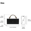 image:imageJW PEI Womens Maya LeopardShaped Hardware Handle Top Handle BagBlack Croc