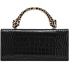 image:imageJW PEI Womens Maya LeopardShaped Hardware Handle Top Handle BagBlack Croc
