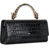 image:imageJW PEI Womens Maya LeopardShaped Hardware Handle Top Handle BagBlack Croc