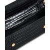 image:imageJW PEI Womens Maya LeopardShaped Hardware Handle Top Handle BagBlack Croc