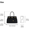image:imageJW PEI Womens Miley Belt Embellished Tote BagBlack