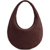 image:imageJW PEI Womens Nola Faux Suede Woven Hobo Shoulder BagDark Mocha