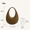 image:imageJW PEI Womens Nola Faux Suede Woven Hobo Shoulder BagOlive Green