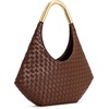 image:imageJW PEI Womens Olivia HandWoven Metal Handle Hobo BagBrown