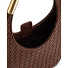 image:imageJW PEI Womens Olivia HandWoven Metal Handle Hobo BagBrown