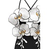 image:imageJW PEI Womens Orchid Embroidered DressBlackWhite