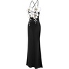 image:imageJW PEI Womens Orchid Embroidered DressBlackWhite