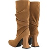 image:imageJW PEI Womens Reyna Square Toe Platform Knit BootsBrown