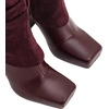 image:imageJW PEI Womens Reyna Square Toe Platform Knit BootsClaret Red