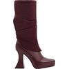 image:imageJW PEI Womens Reyna Square Toe Platform Knit BootsClaret Red