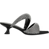 image:imageJW PEI Womens Sara Mule Heeled SandalsArtificial Crystal  Black