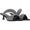 image:imageJW PEI Womens Sara Mule Heeled SandalsArtificial Crystal  Black