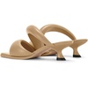 image:imageJW PEI Womens Sara Mule Heeled SandalsCane Sugar