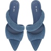 image:imageJW PEI Womens Sara Mule Heeled SandalsDenim Blue