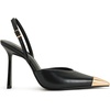 image:imageJW PEI Womens Savannah Gold Tipped Slingback PumpsBlack
