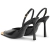 image:imageJW PEI Womens Savannah Gold Tipped Slingback PumpsBlack